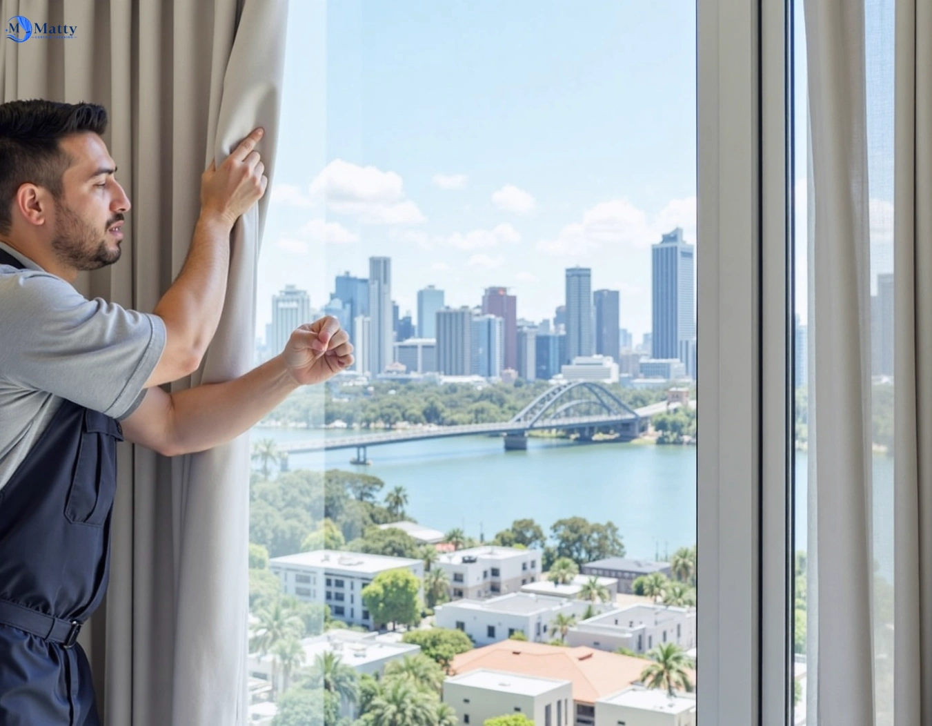 Professional curtain steam cleaning service taylors-hill-vic QLD by Matty Curtain Cleaning